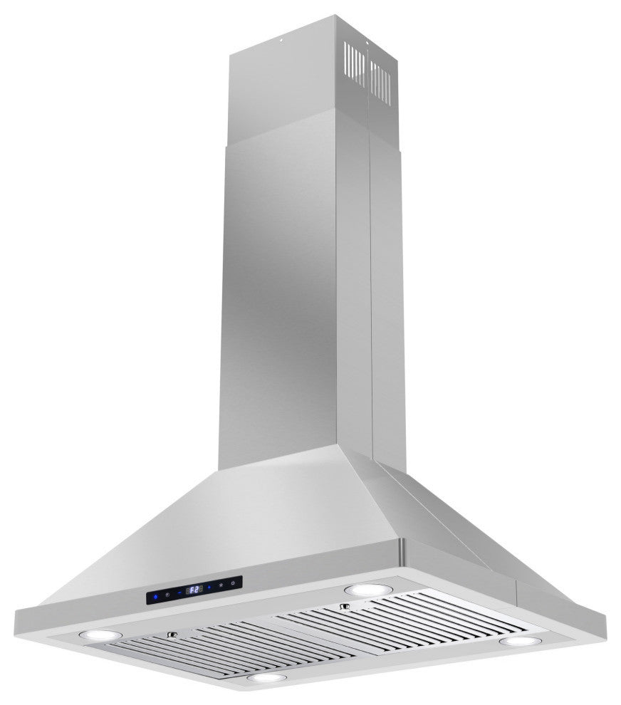 5-Piece Kitchen, 30" Freestanding Gas Range and 30" Island Range Hood