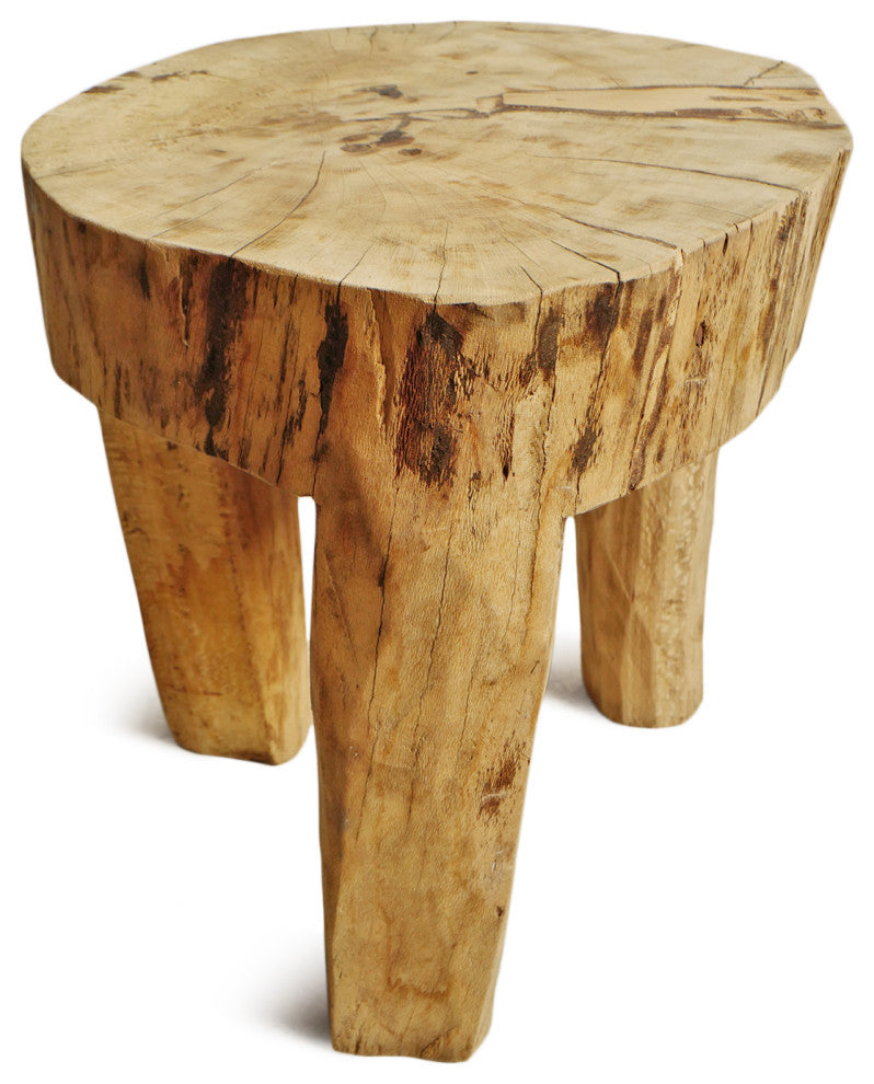 Rustic Naga Three Leg Wood Table 1