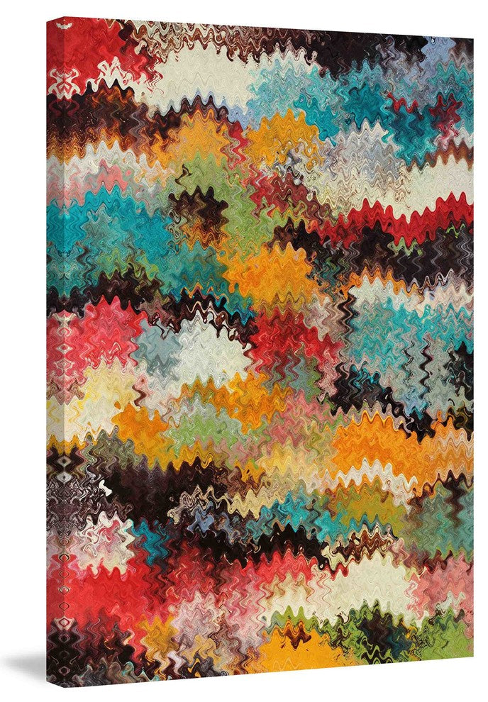"Wavy Blends IV" Painting Print on Canvas by Irena Orlov