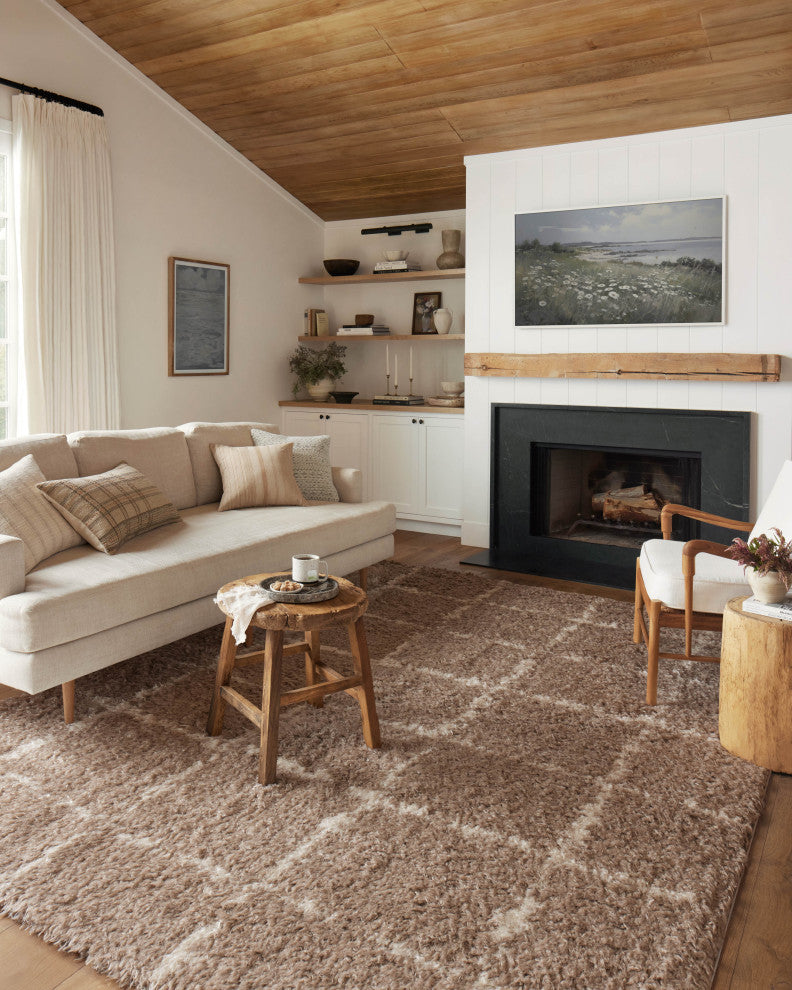Angela Rose x Loloi Amira Khaki / Ivory 2'-7" x 10'-0" Runner Rug