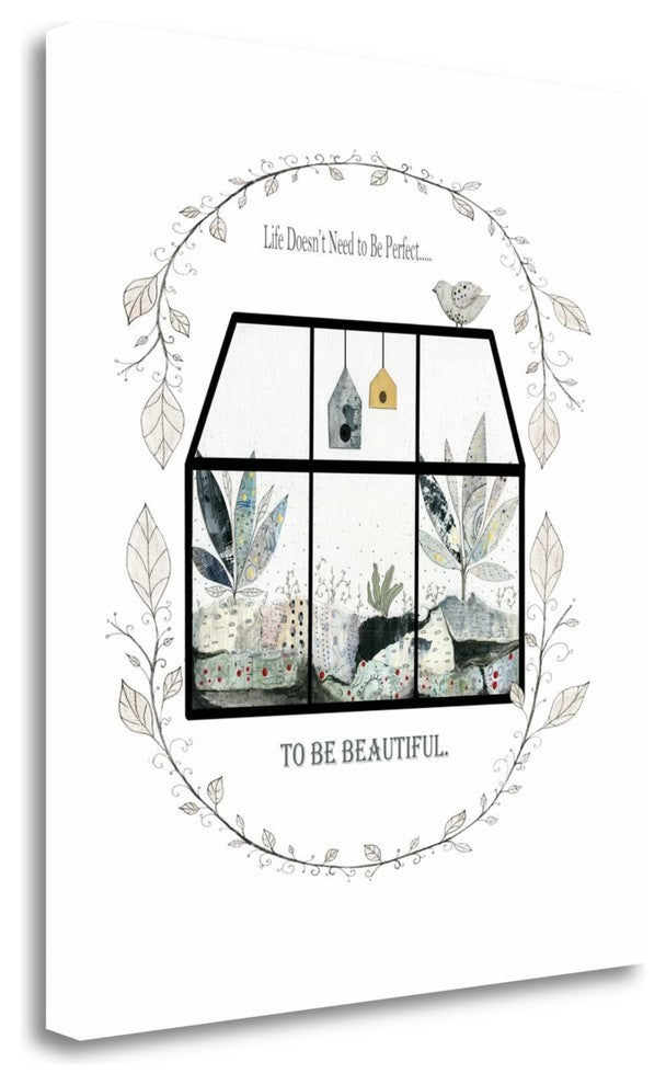 "Beautiful Terrarium" By Sarah Ogren, Giclee Print on Gallery Wrap Canvas
