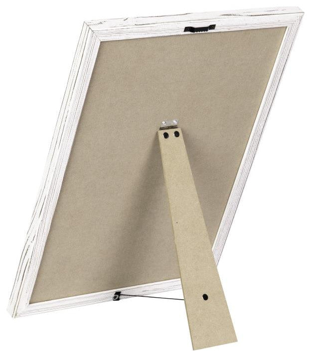 Gracie Felt Letter Board with Wooden Frame Set with Canvas Carrying Case, White Wash/Gray, 12x17