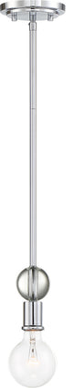 Nuvo Bounce 1-Light Polished Nickel Mini-Pendant Light
