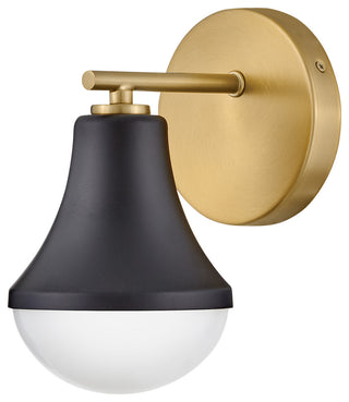 Lark 85510 Haddie 9" Tall Bathroom Sconce - Black