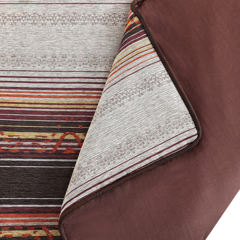 Estes Chenille Comforter Set, 3 Piece, Copper, Twin