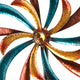 63" Tall Outdoor Curved Blade Windmill Stake Kinetic Spinner