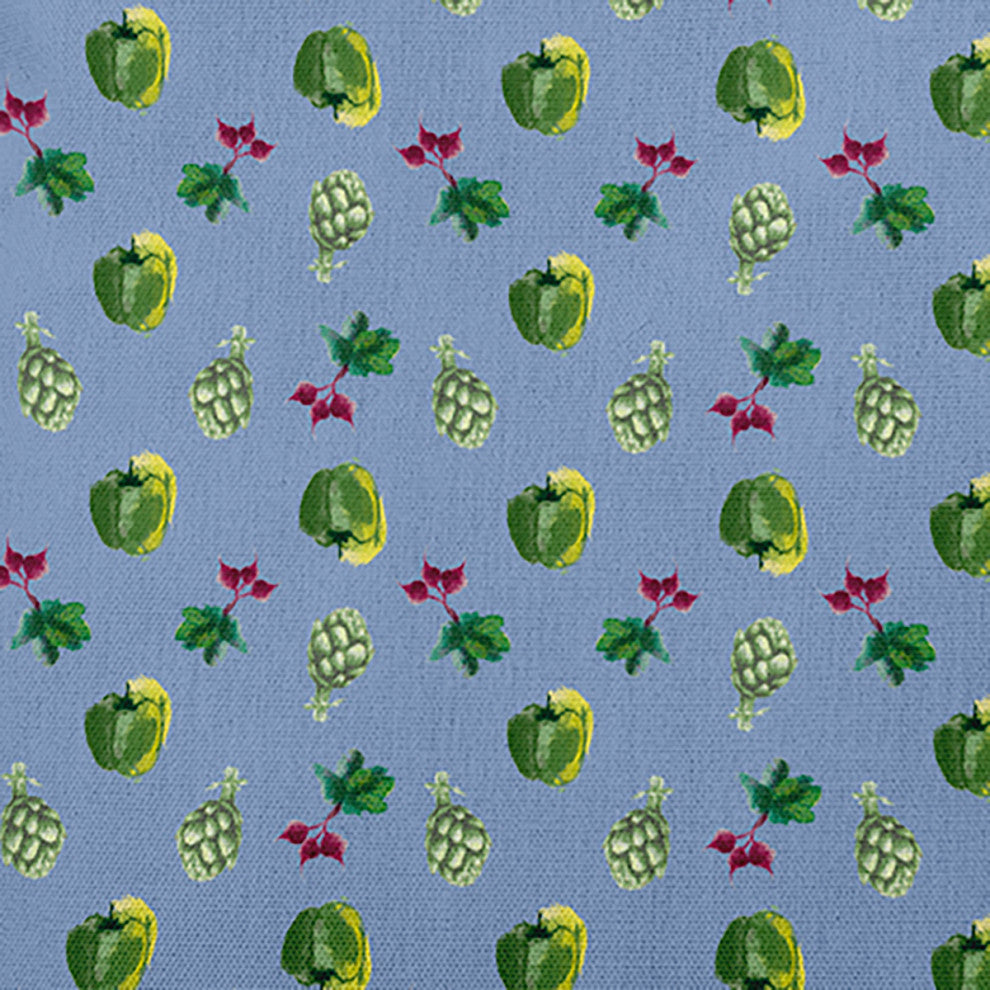 Three Veggies Pattern Decorative Throw Pillow, Cornflower, 14"x20"