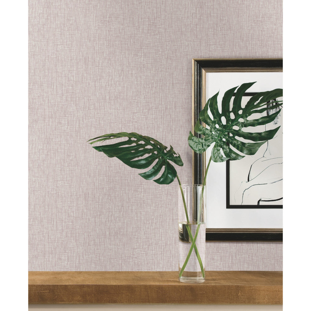 Threaded Silk Wallpaper, Red