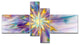 Large Exotic Colorful Flower, Floral Canvas Art Print, 60"x32", 4 panels
