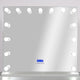 Hollywood USB Touchscreen Light Up Mirror, White Stand