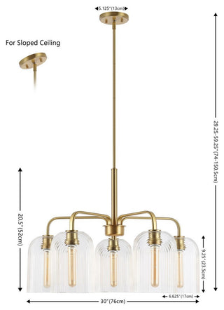 Safavieh Idelle 5Lt 30" Pendant