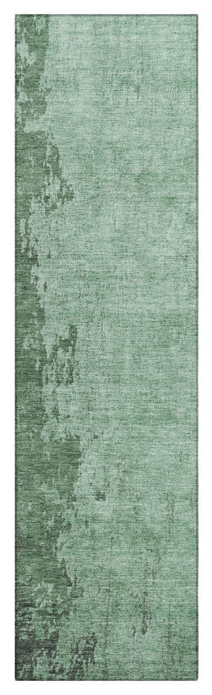 Machine Washable Indoor/Outdoor Chantille ACN1912 Teal 2'3" x 7'6" Runner Rug