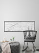 "Early Dawn" Floater Framed Painting Print on Canvas, 45x15