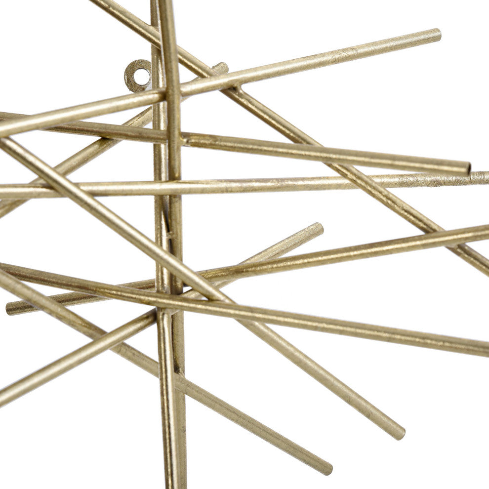 Triton Metal Art Gold Gold Finish On Metal Wall Sculpture