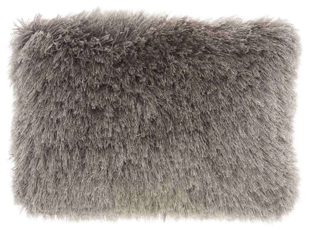 Nourison TL004 Throw Pillow, Charcoal, 14" x 20"