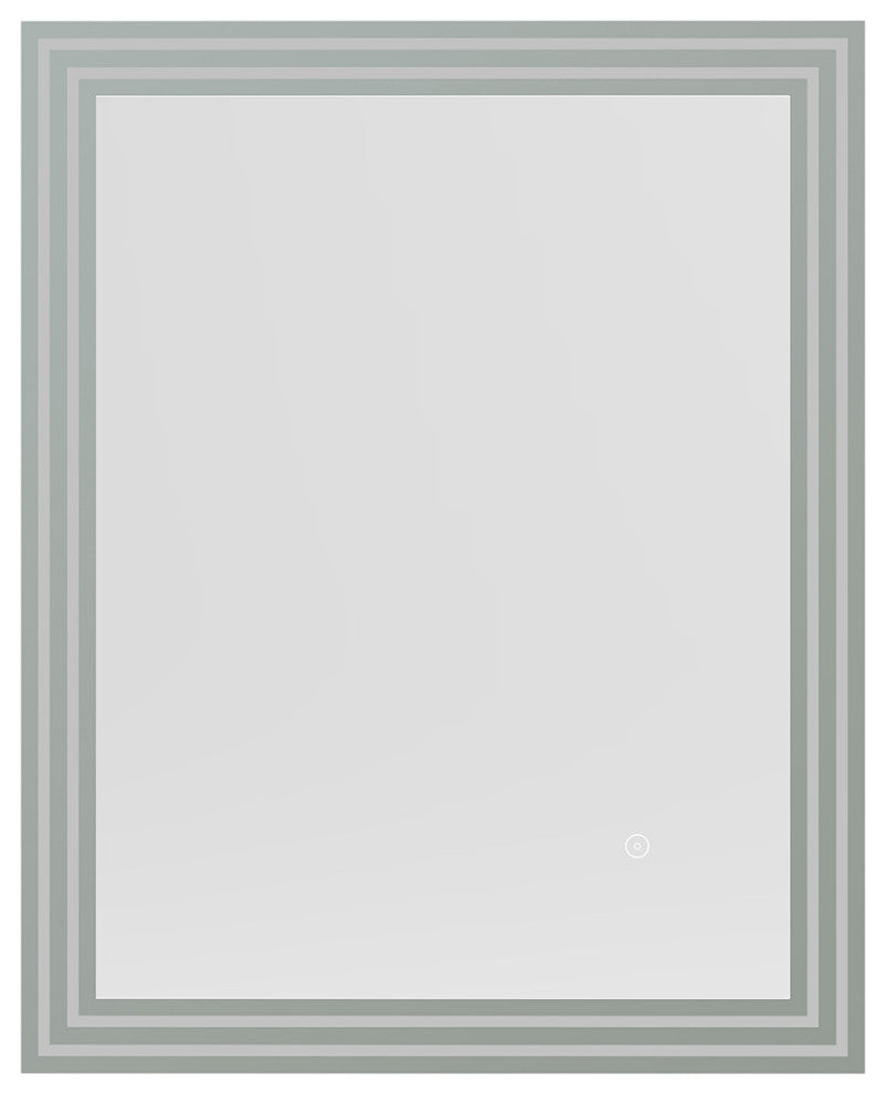 Livorno 24" Rectangle Frameless Modern LED Bathroom Vanity Mirror