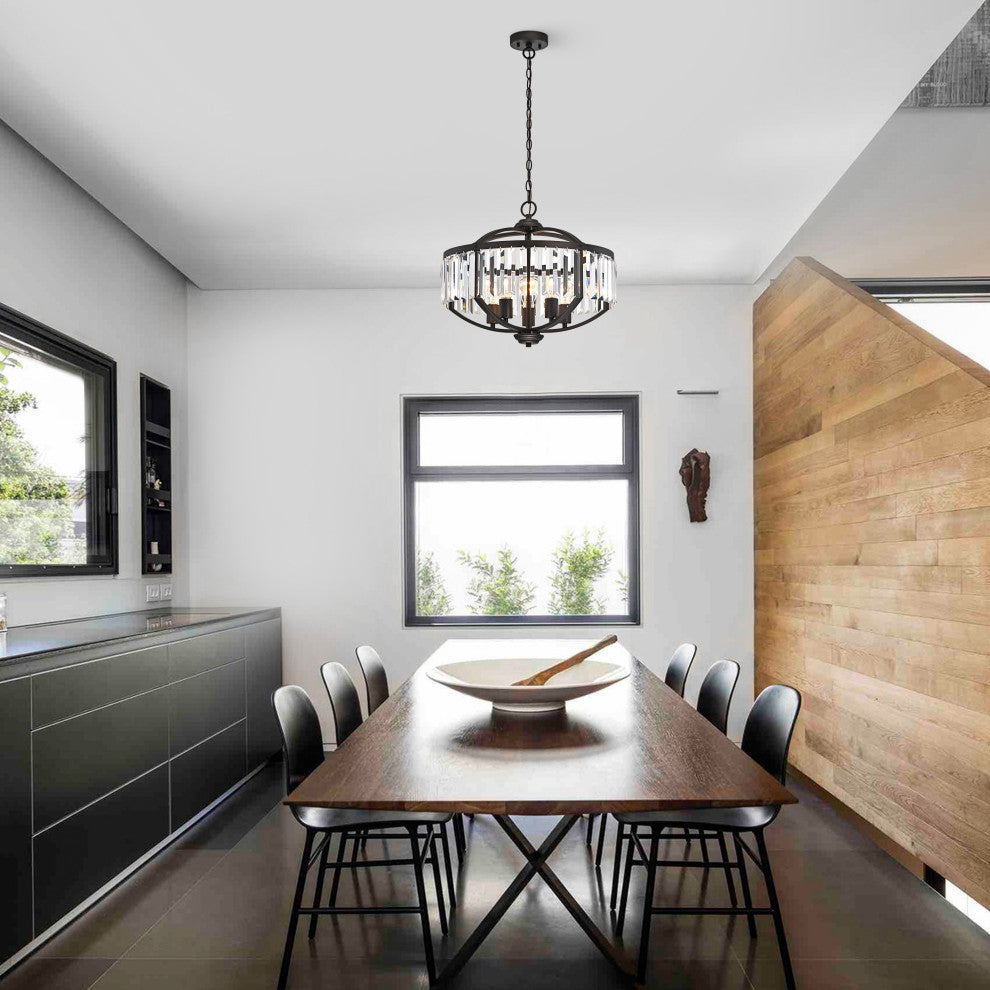 CHLOE Lighting Kenna Transitional 5-Light Rubbed Bronze Ceiling Pendant