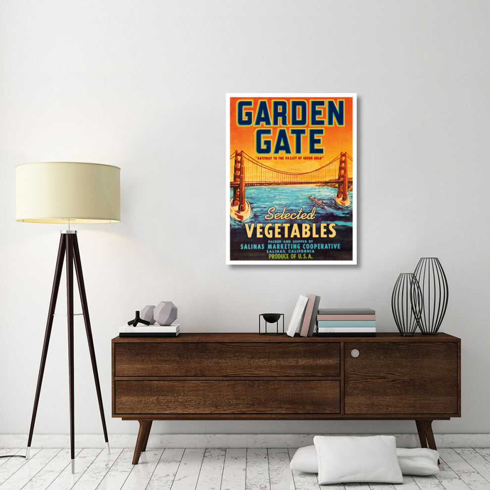 "Garden Gate Selected Vegetables" Digital Paper Print by Retrolabel, 32"x42"
