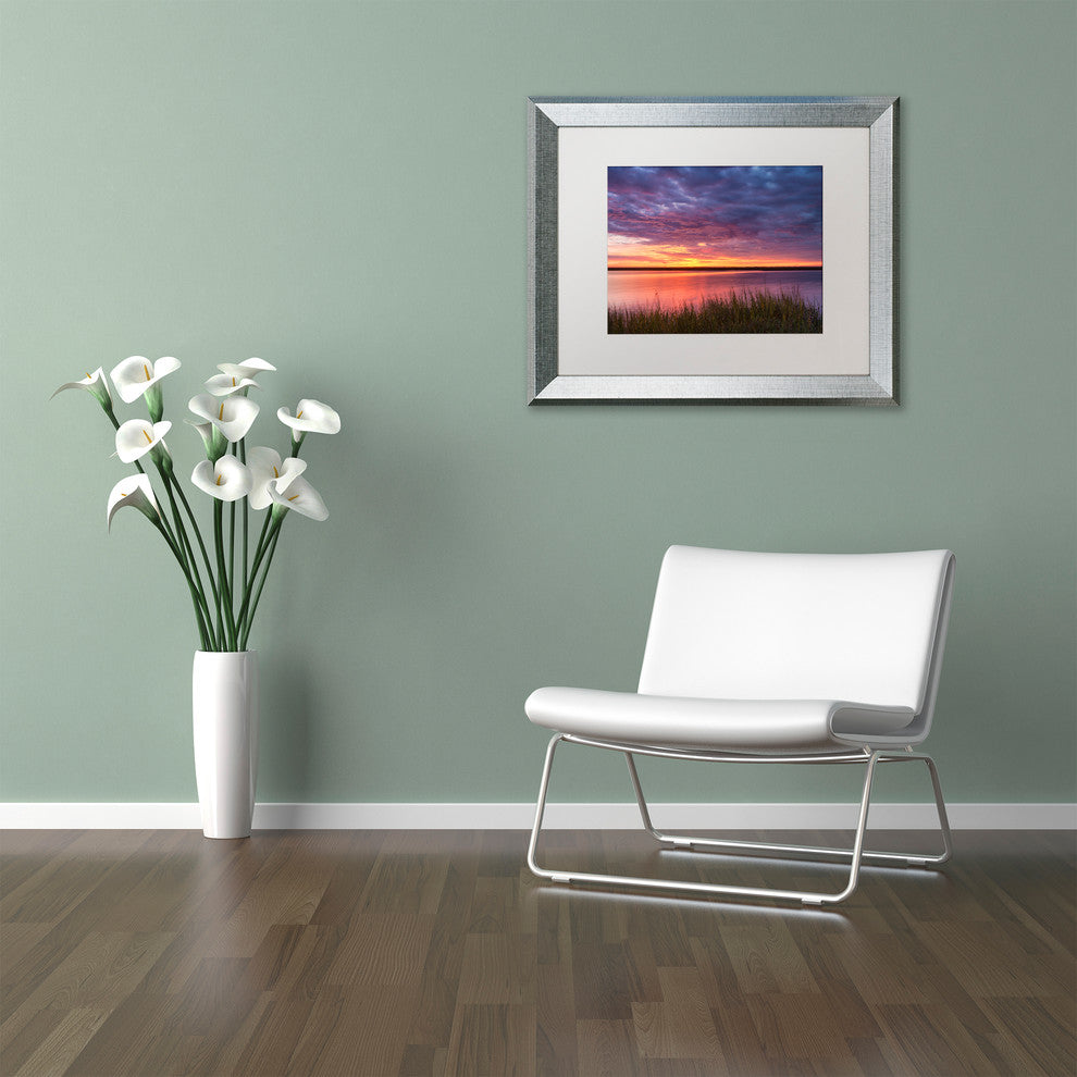 Michael Blanchette Photography 'Drama at the Marsh' Matted Framed Art, 14x11