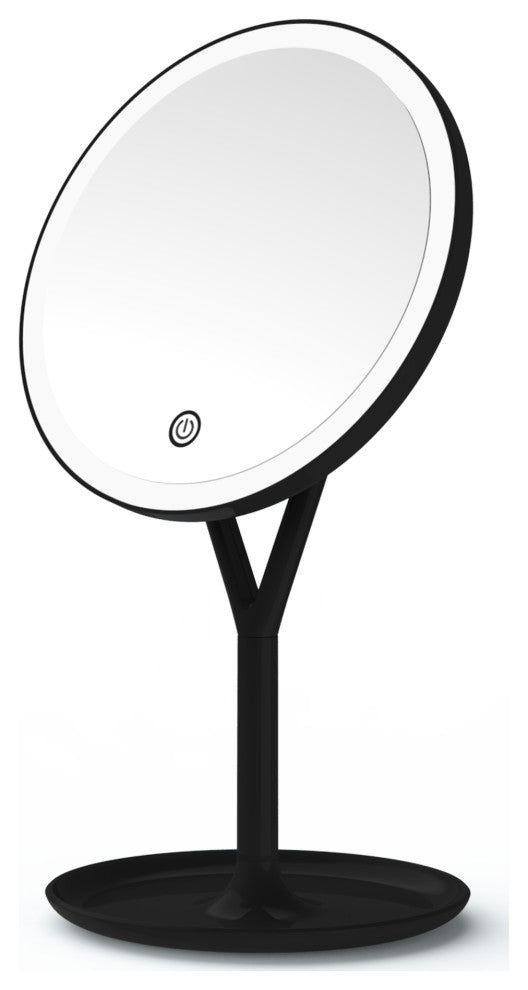 Clarity LED Makeup Mirror with Touch Sensor, Black