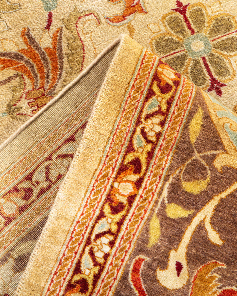 Mogul, One-of-a-Kind Hand-Knotted Area Rug Yellow, 8'1"x10'8"