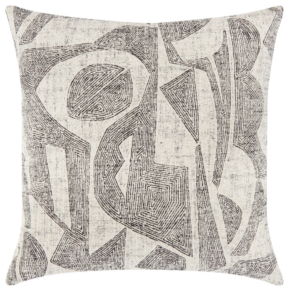 Influence Ebony Indoor/Outdoor Performance Pillow, 20"x20"