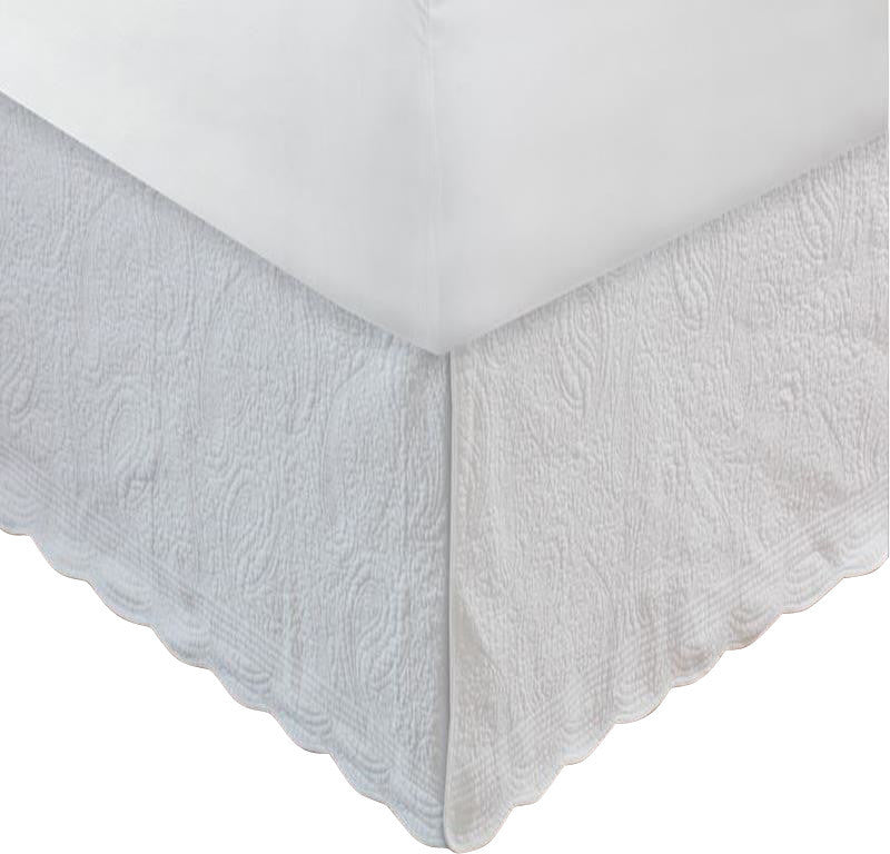 Greenland Home Paisley Bed Skirt 18", Quilted Full