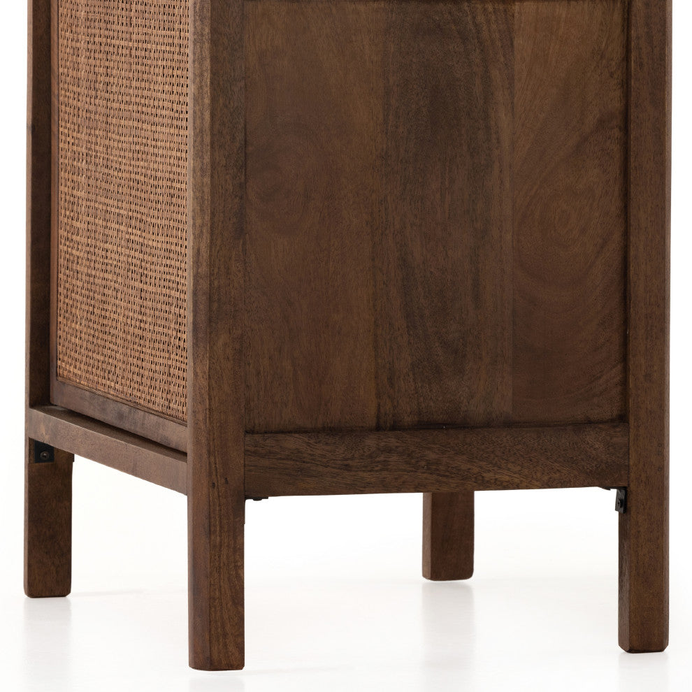 Sydney Left Nightstand-Brown Wash