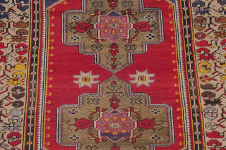 Consigned, Traditional Antique Oriental Hand-Knotted Turkish Area Rug, Red, 5x7