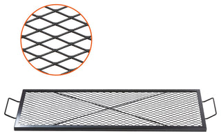 VEVOR 44" Rectangle Cooking Grate Fire Pit Grill Grate X-Marks Heavy-Duty Steel
