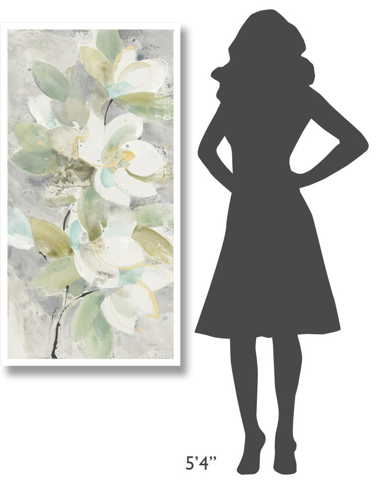 "Pale Magnolia" Digital Paper Print by Albena Hristova, 26"x50"