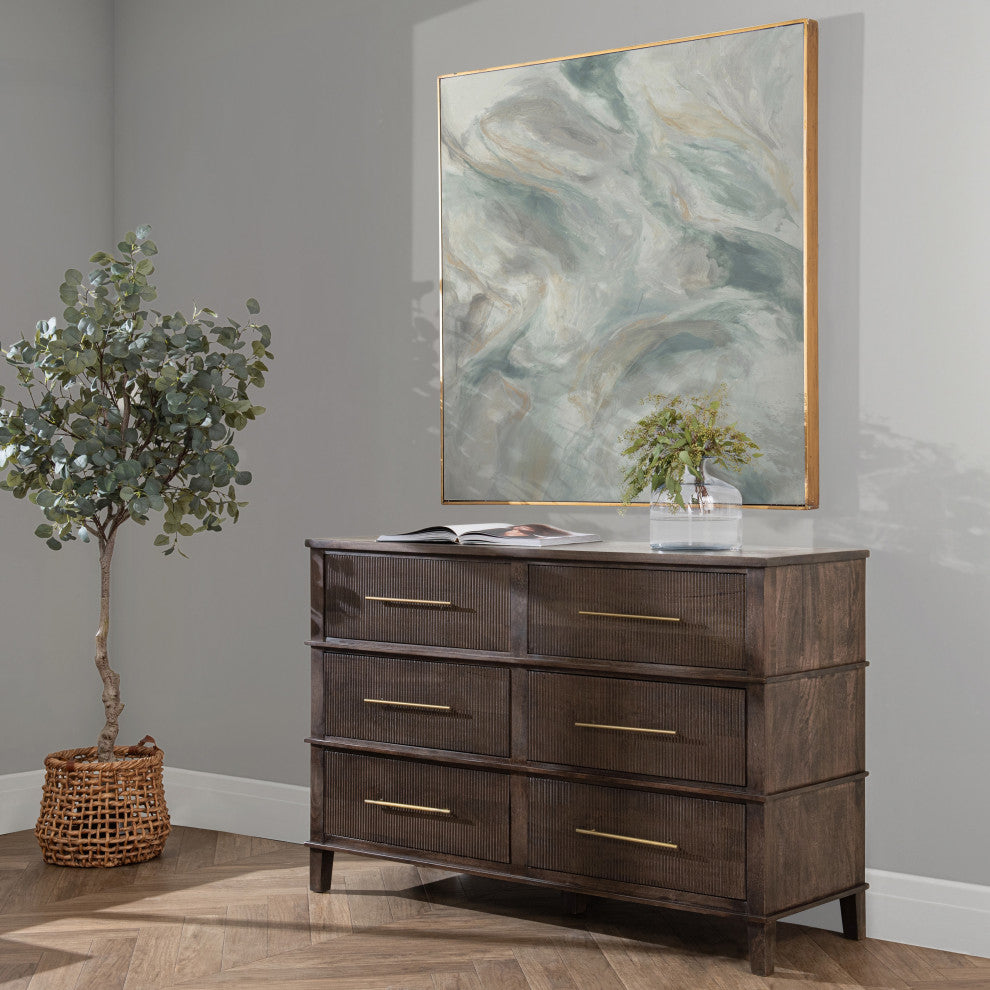 Westlake 6-Drawer Mango Wood Dresser