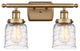 Innovations 916-2W-BB-G513 2-Light Bath Vanity Light, Brushed Brass