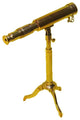 Urban Designs Reproduction Miniature Antique Replica Brass Telescope, Gold