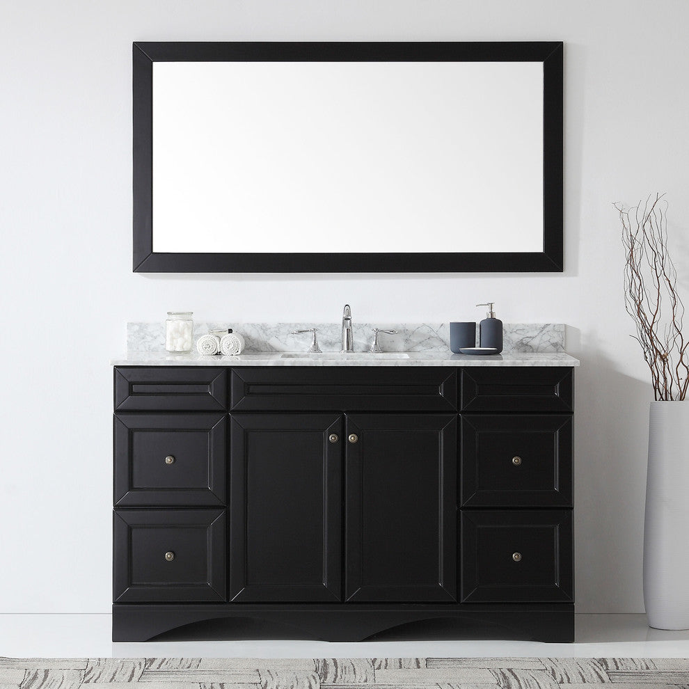 Talisa 60" Single Bathroom Vanity Set, Espresso
