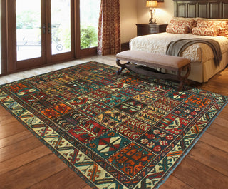 Fine Vintage Distressed Danush Red/Ivory Rug, 6'9 x 9'6