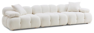 Calliope Cream Vegan Shearling Modular Sofa