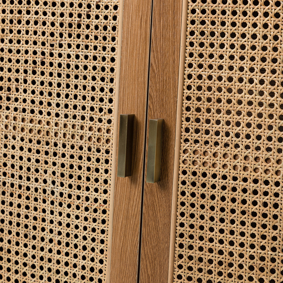 3-Door Accent Cabinet, Walnut