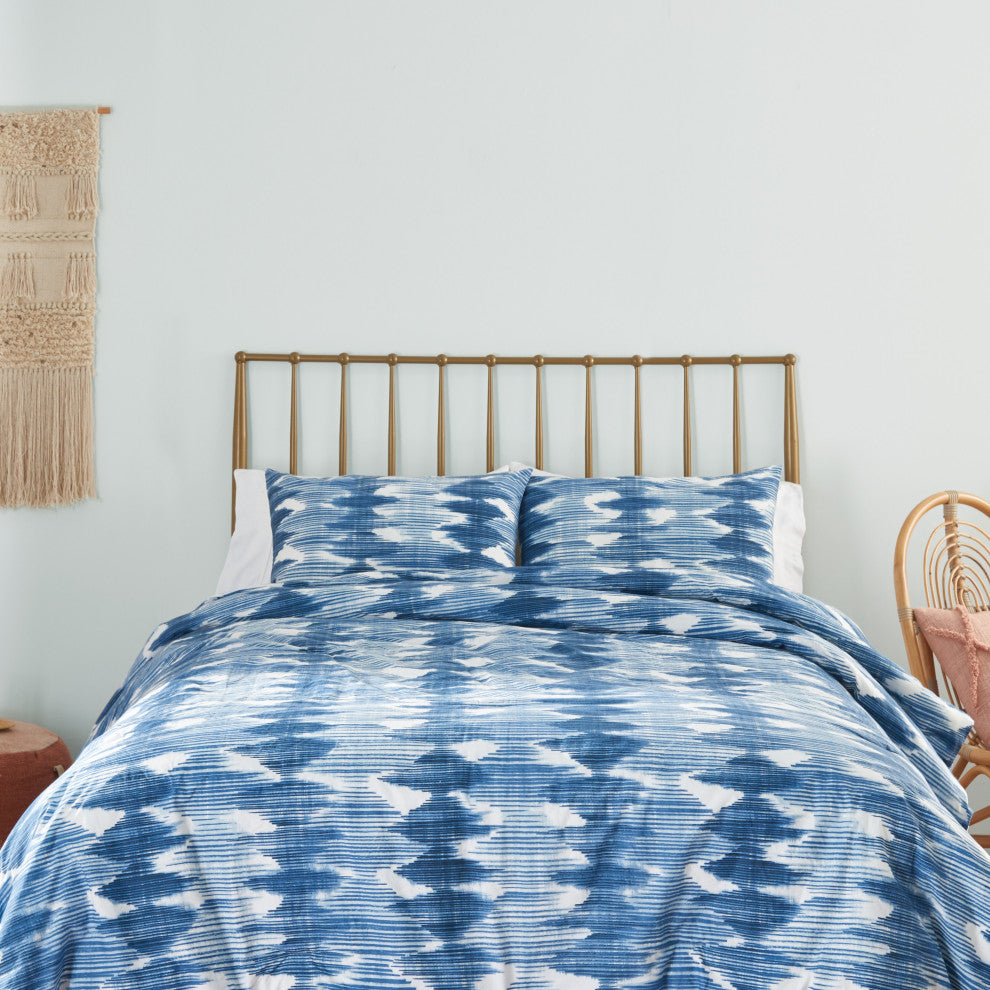 Nourison DSC02 Bedding, Navy, 3 Pc Set