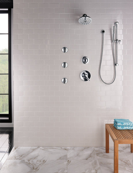 Delta Grail Premium Single-Setting Slide Bar Hand Shower, Chrome, 57085