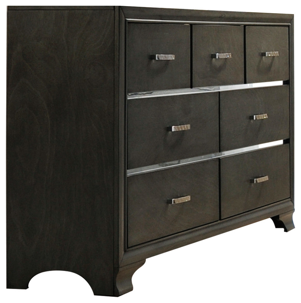 Acme Caren 7-Drawer Dresser, Charcoal