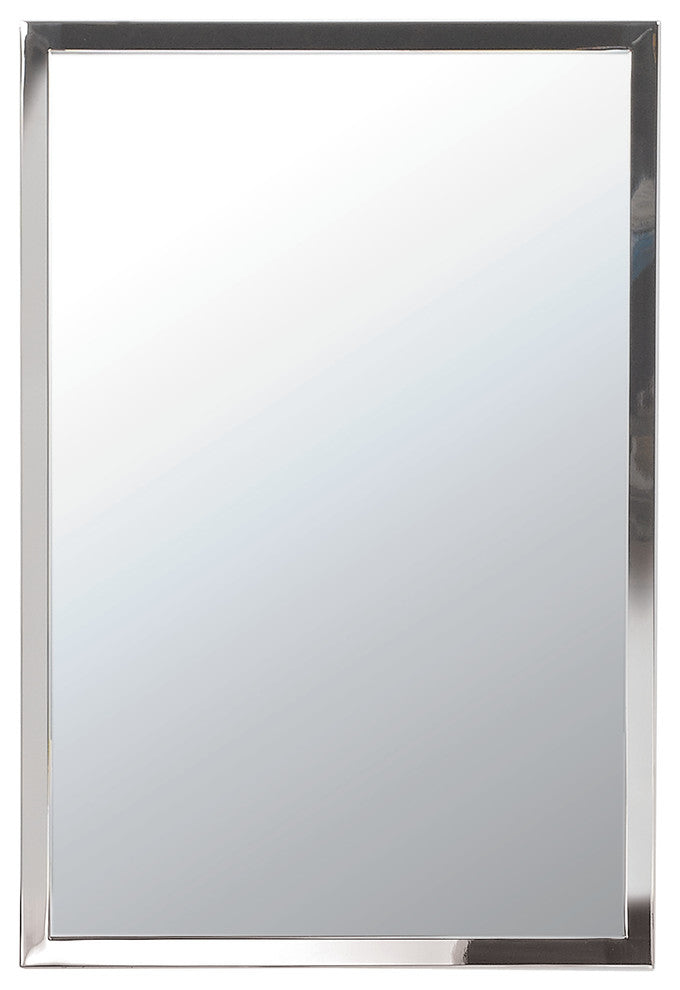 Urban Steel 1" Decorative Mirrors, Brushed, 24"x36"