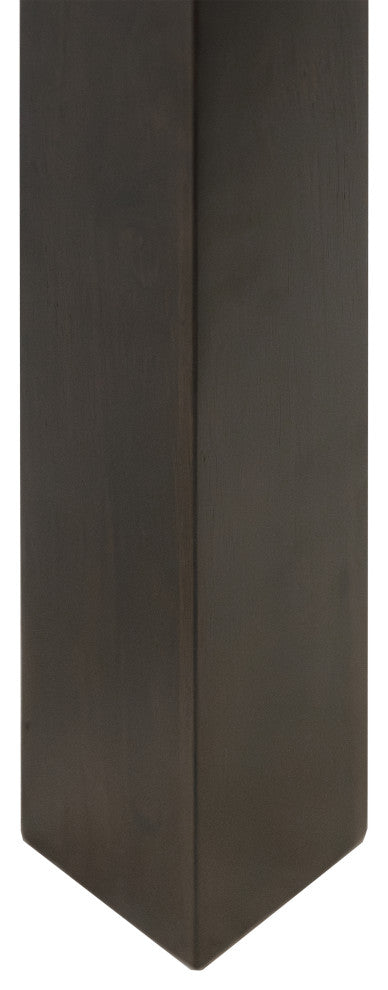 Modern Wood Rectangular Extension Kitchen Dining Table, Black