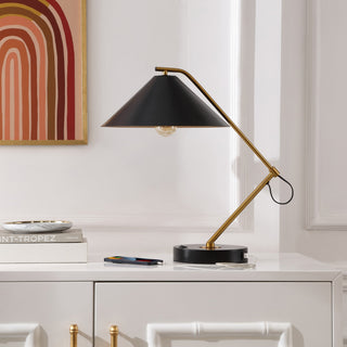 Safavieh Moseby 21" Table Lamp With Usb, Black/Brass