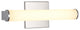 Chrome Frame LED Wall Sconce With Milk White Glass Shade