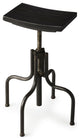 Butler Nestor Industrial Chic Revolving Bar Stool