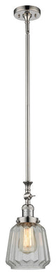 Chatham 1-Light Mini Pendant, Polished Nickel, Clear