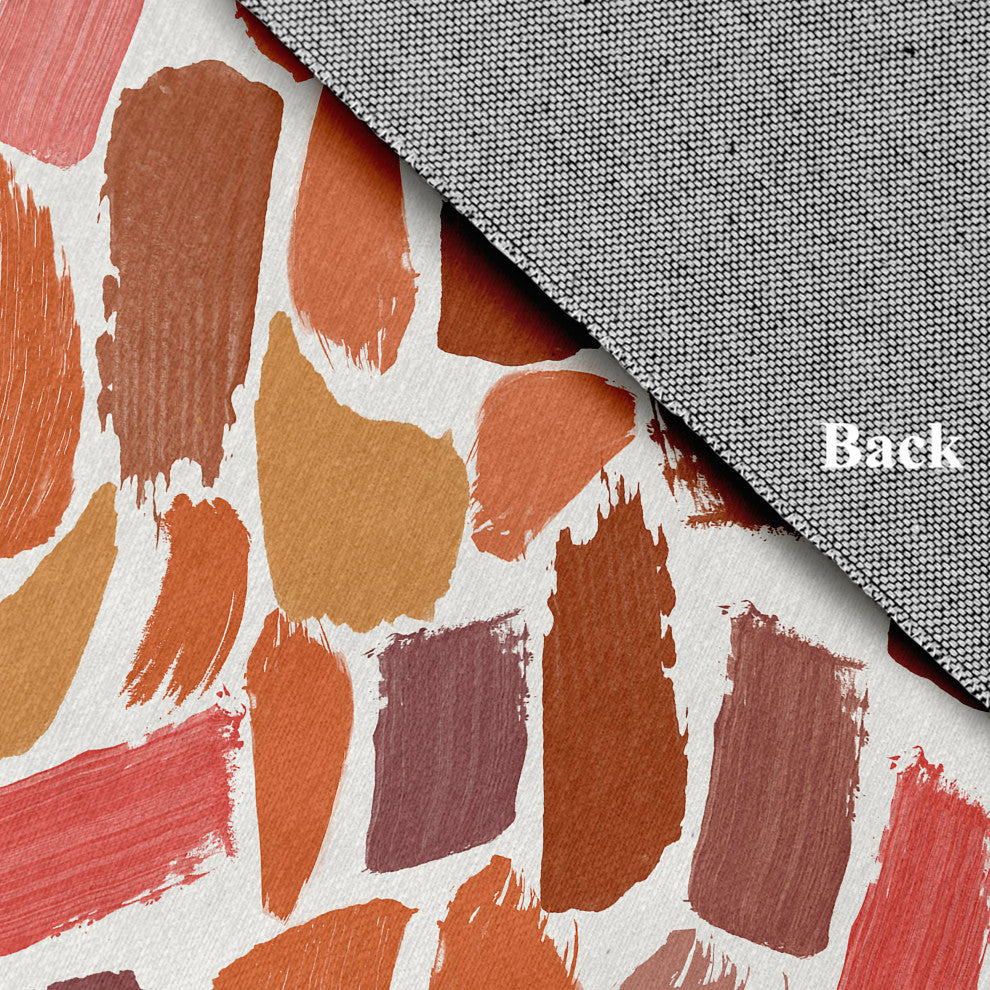 Wenstry Fall Design Chenille Area Rug, Orange, 4'x6'