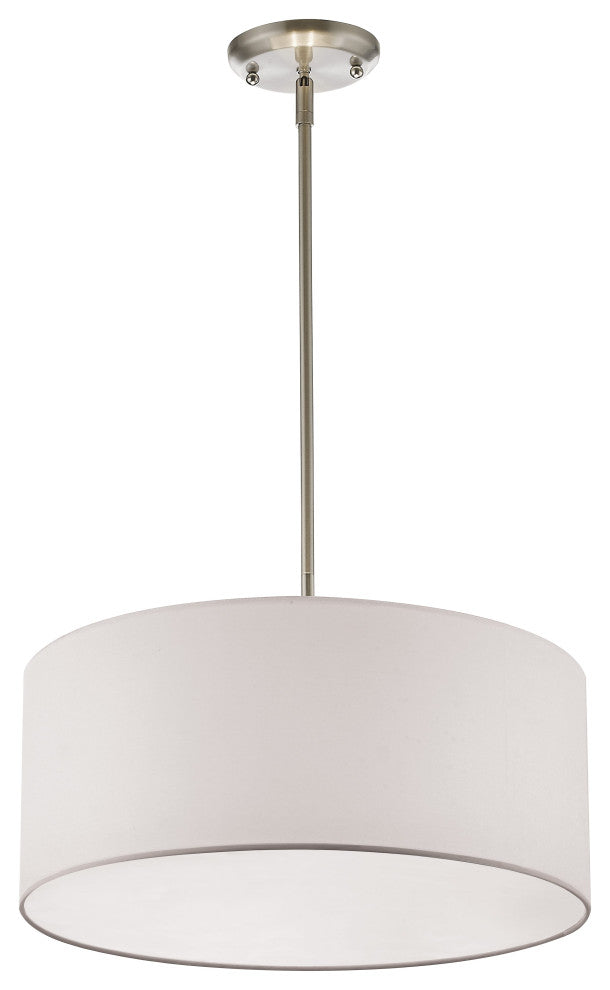 Z-Lite Albion 3-Light Pendant Light, Brushed Nickel