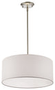 Z-Lite Albion 3-Light Pendant Light, Brushed Nickel